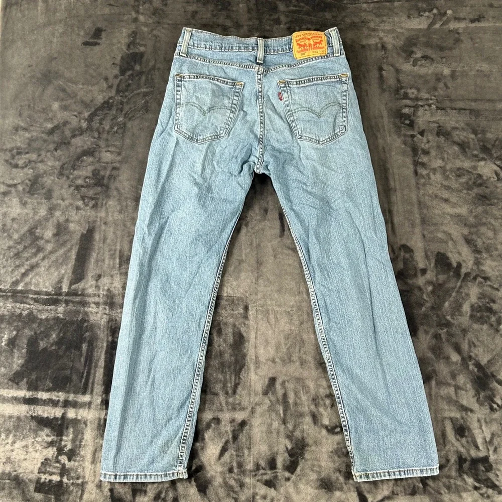 Levi's 505 Regular Fit Jeans Mens W31 L30 Blue Light Wash Straight Leg